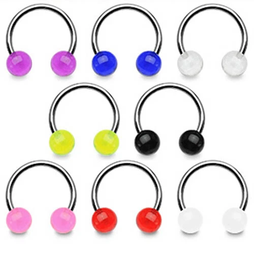 Piercing Labbra Hufeisen Sfera 1,2Mm Per Sopracciglia Septum Tragus Z303 - Immagine 1 di 1