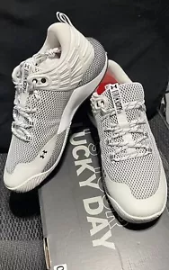Under Armour Mujer HOVR Block City Blanco Negro Talla 13 3023709-101 Nuevo - Imagen 1 de 8