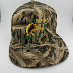 Vtg 2000 Texoma Ducks Unlimited Hat Mossy Oak 25th Anniv Camo Snapback Cap USA - Picture 1 of 13