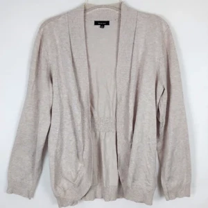 Verve Ami Open Front Cardigan Size L | Spring Fall Winter Casual Minimalist - Picture 1 of 5