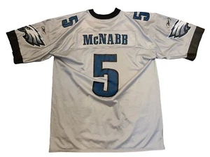 Donovan Mcnabb Jersey Mens Distressed XL Silver Philadelphia Eagles NFL Football - Picture 1 of 6