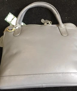 Bolla Womens Oxford Range “Audrey” Leather Grab Shoulder Bag Handbag in grey - Picture 1 of 1