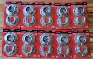 Lote de 10 enchufes de poste de armario con acabado de níquel de metal de alta resistencia de 1-5/16" de diámetro - Imagen 1 de 3