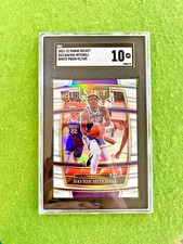 Davion Mitchell SGC 10 POP 1/1 WHITE PRIZM # /199 SP ROOKIE CARD  2021 Select RC