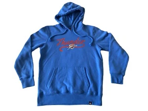 '47 Brand - Men's Medium NBA OKC Thunder Basketball Blue Hoodie Sweater - Picture 1 of 6