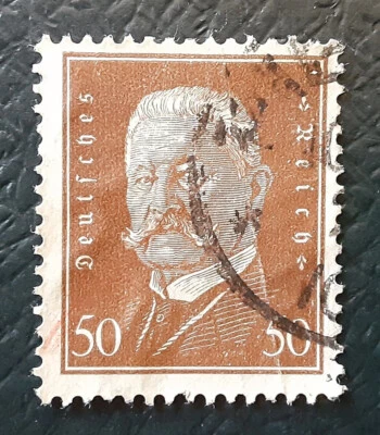 GERMANY Reich 1928 50 Pfg Paul von Hindenburg Used Mi 420 Scott 381 VF 5191 - Image 1 of 2