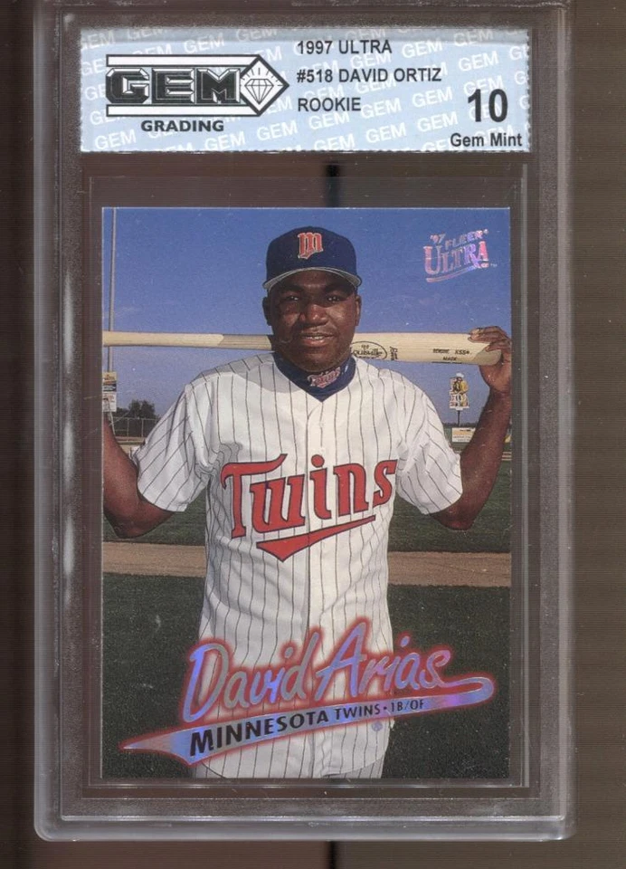 1997 David Ortiz Ultra #516 Gem Mint 10 RC Rookie Boston Red Sox - Image 1 of 2