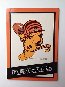 CINCINNATI BENGALS - 1983 NFL Properties AVON Huddles Football Team Card - Bild 1 von 3