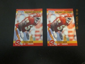 PERCY SNOW CHIEFS 1990 PRO SET 1990 DRAFT FIRST ROUND ROOKIE CARDS #681 - Picture 1 of 2