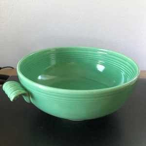 Vintage Fiesta light Green Bowl 8” Scroll Handles - Picture 1 of 14