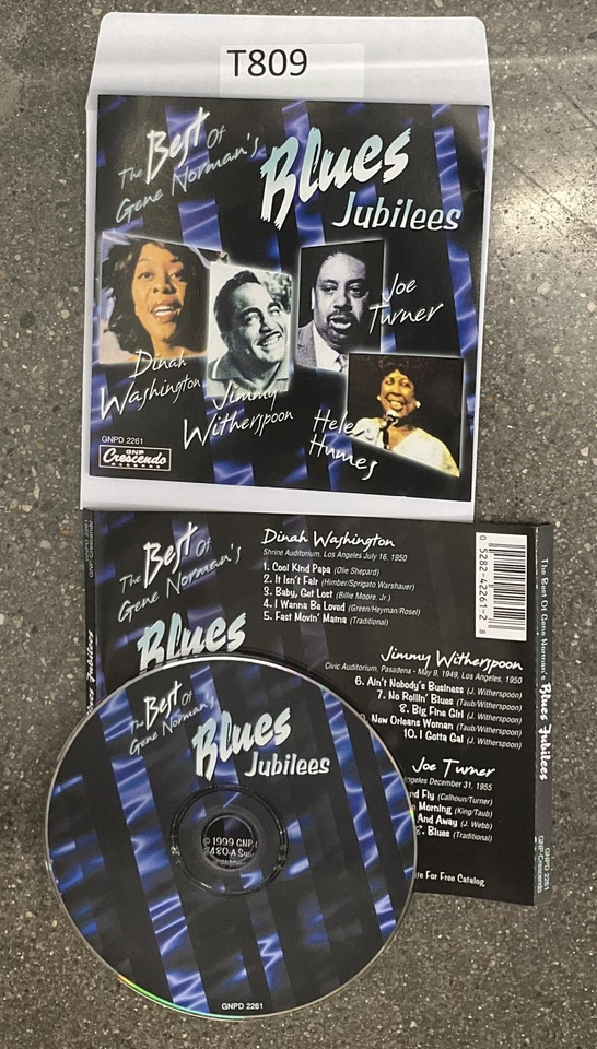 The Best of Gene Norman's Blues Jubilees by Various Artists (CD) No Case #T809 Foto 1 de 1