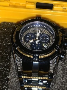 Invicta Bolt Zeus Blue Label 1.31 CTW Diamond Swiss Mvt Steel 52mm Watch New - Picture 1 of 4