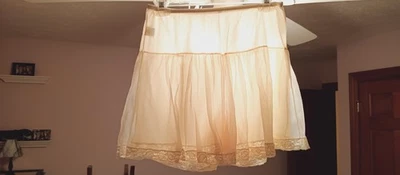 PANTY BRAGUITA GAYMODE VINTAGE NYLON SLIP TALLA M-6 AMARILLO CLARO TAP PANT UNDR SLIP #GB13-25 Foto 1 de 4