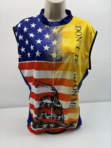 Weimostar Don't Tread On Me Radtrikot ärmellos Größe XL amerikanische Flagge USA - Bild 1 von 4