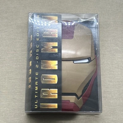 Iron Man (1) (DVD 2008 Ultimate 2-Disc Helmet Case) MCU Marvel Robert Downey Jr - Image 1 of 4