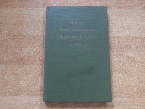 Kagan: The International Chess Master Tournament in The Hague 1921 Green Linen Binding - Picture 1 of 4
