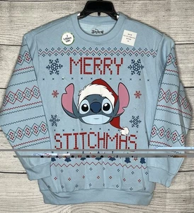 Disney Stitch Light Up Christmas Sweater Size L - Picture 1 of 5