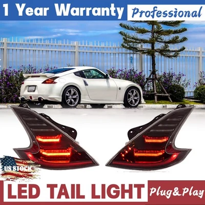 2X Luces traseras LED completas giro de freno para Nissan 370Z / Fairlady Z34 2009-2021 Foto 1 de 4