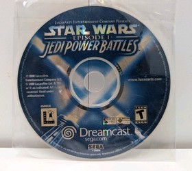 Star Wars Episode 1 Jedi Power Battles Sega Dreamcast Disc Only Great Condition 