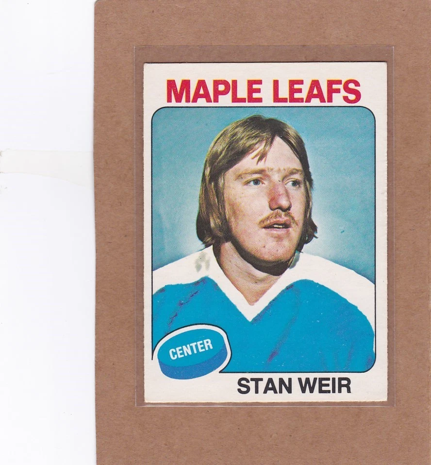 1975-76 O PEE CHEE HOCKEY STAN WEIR #132 MAPLE LEAFS EX+ *A38191 - Image 1 of 1
