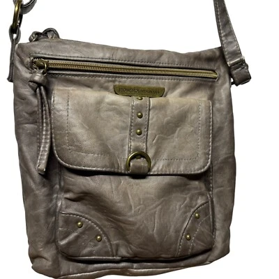 Stone Mountain Bag Gray Crossbody Handbag Smoky Mountain Front Zip Pockets Purse - Image 1 of 4