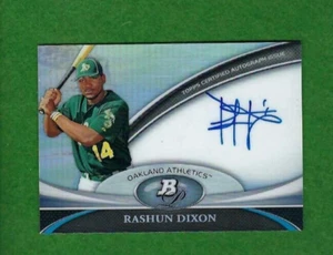 2011 Bowman Platinum Rashun Dixon RC Auto Oakland Athletics #BPA-RD  b - Picture 1 of 2