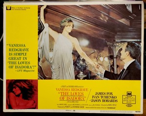 1969 VANESSA REDGRAVE "THE LOVES OF ISADORA" 11X14 ORIGINAL LOBBY CARD #1