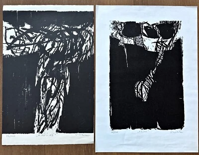 Rudolf Vombek, 2 signierte und limitierte Holzschnitte - Bild 1 von 4