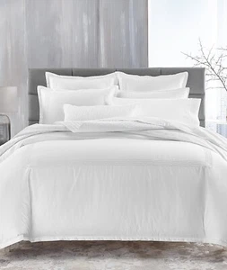 Hotel Collection Chain Links Embroidery Pima Cotton Duvet/Shams Set, Full/Queen - Picture 1 of 10