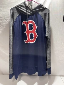 MENS FANATICS RED SOX HOODIE BLUE GRAY SIZE 2XL - Picture 1 of 4