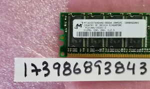 512MB DDR1 PC2100 CL2.5 2100 266 DUAL RANK 184PIN NON-ECC UNBUFFERED 2RX8 64X8 - Picture 1 of 1
