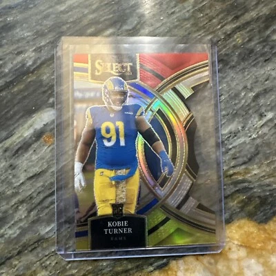 2023 Panini Select Kobie Turner Rookie Premier Level Die-Cut Red & Yellow Prizm - Image 1 of 4
