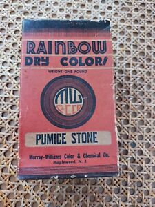 New ListingVtg Advert Rainbow Murray-Williams Dry Color Chemical Pumice Stone Unopened