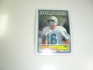 David Woodley 1983 Topps card #323