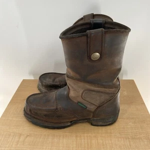Georgia G4603 Athens Brown Leather Water Proof 10” Mens Work Boots 10.5 W Wide - Picture 1 of 7