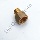 Female 5/8"Unf To Male1/4"Npt Reducer Oil Pressure Gauge Adapter Brass Sump Plug