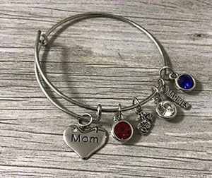 Stolze Marine Mama Armreif Armband, Marine Mama Schmuck Geschenk für Frauen - Bild 1 von 2