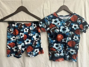 Pre-owned- Children’s Place Boys 2pc Pajama Set Sports Theme XL 14 - Picture 1 of 5