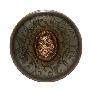 5pcs Enamel Pearl Retro Metal Shank Button Sewing Coat Jacket Crafts Gift Decor - Picture 1 of 19