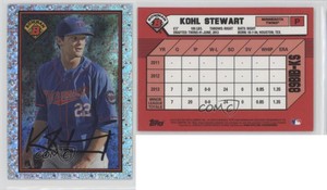 2014 Bowman Platinum 1989 is Back Silver Diamond Refractor Kohl Stewart