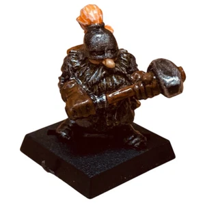 Warhammer Stout Dwarf Warrior Metal Citadel BC1 Adventurer Starter Set Años 80 - Imagen 1 de 5