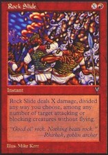 4x Rock Slide MTG Visions NM Magic Regular