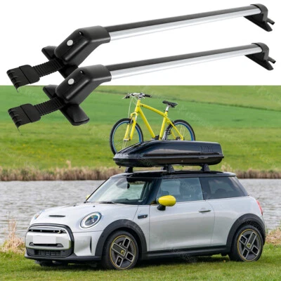 For Mini Cooper R52 R53 R56 Roof Rack Aluminum Cross Bar Luggage Carrier w/ Lock - Image 1 of 4