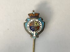 Vintage c.1880's Sterling British Enamelled Order of the Garter Lapel Stick Pin