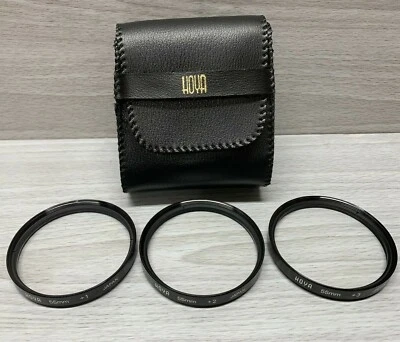 Hoya 55mm +1 +2 +3 Close-Up Camera Lens Filter Set with Storing Case - Image 1 of 4