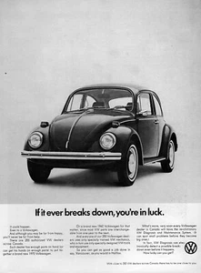 1970 Volkswagen Beetle Bug "You're in Luck" Original Ad - Picture 1 of 1