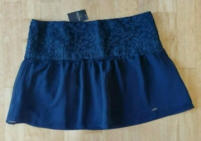 Hollister Mini Skirt Lace Navy Blue 7 - Image 1 of 4