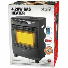 4.2KW Calor Gas Portable Cabinet Heater Fire Heating Winter Regulator Hose