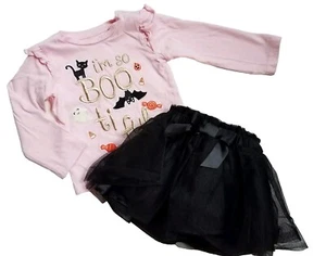 Camisa Gymboree Espeluznante Brillante Halloween Botín Tutú Falda Talla 12-18 Crazy 8 - Imagen 1 de 8