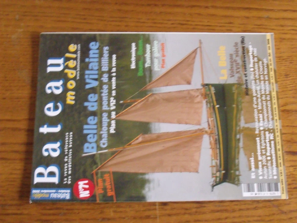 15µ?. Revue Bateau Modele n°71 Belle de Vilaine / La Belle / Tambour pour Galere - Image 1 of 1
